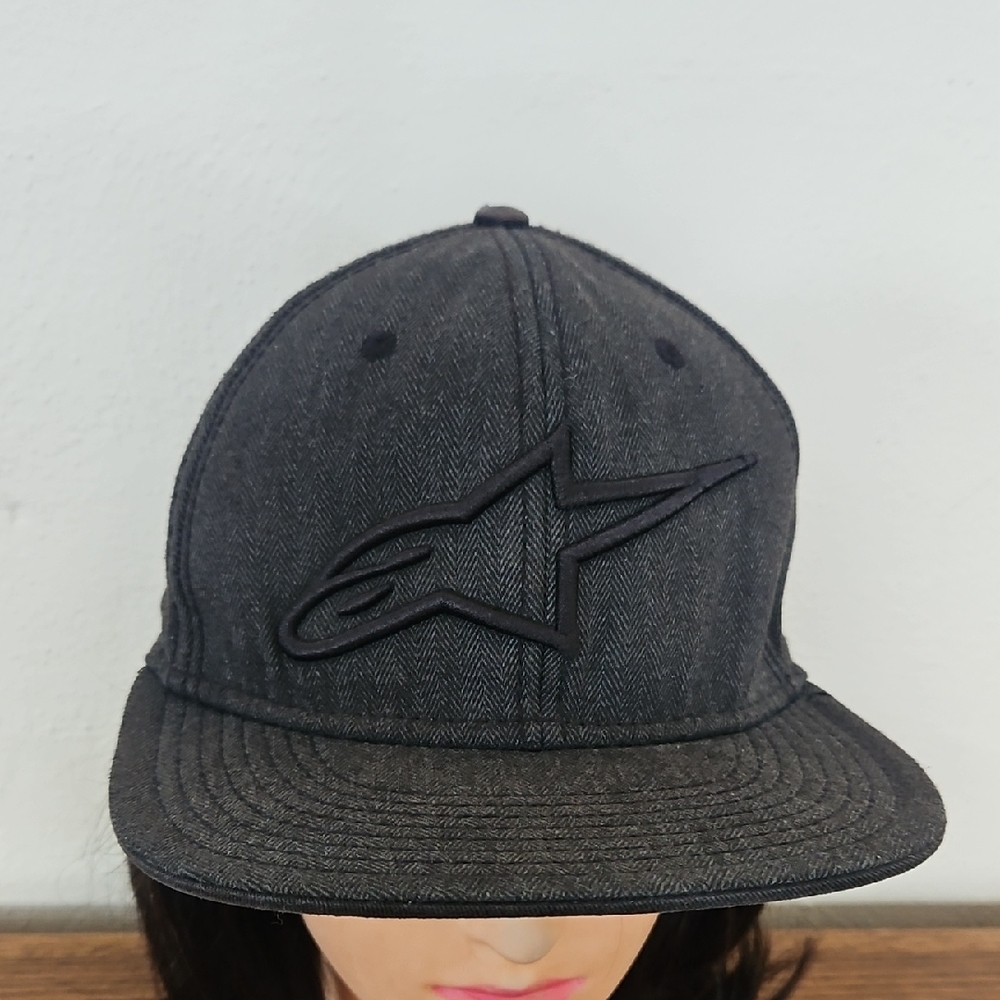 Alpinestars Men's S/M Black Wool Denim Cap